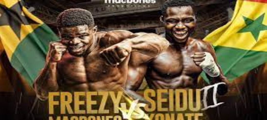 The Macbones vs. Konate boxing match is sure to excite the crowd at Bukom Boxing Arena